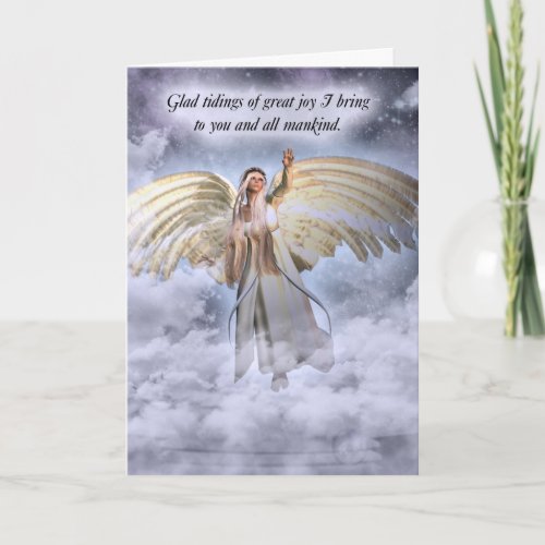 Angel Christmas Card Religious