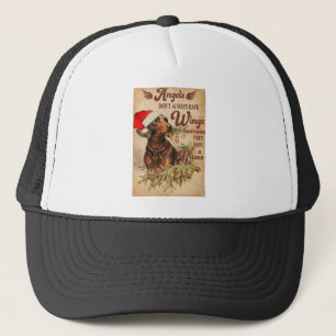 Angel Christmas Dachshunds Trucker Hat