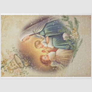 Angel Christmas Family Celebration  Tissue Paper