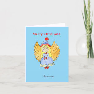 Angel Christmas  Holiday Card