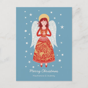 Angel Christmas Holiday Postcard