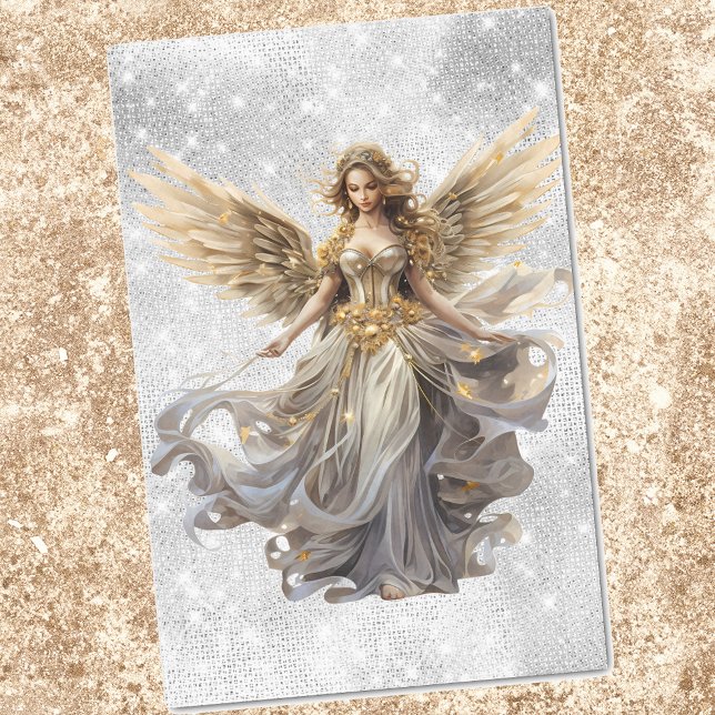 Angel Christmas Holiday Winter Watercolor Tissue Paper (Creator Uploaded)