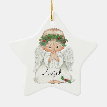 Angel Christmas Ornament by Godsblossom at Zazzle