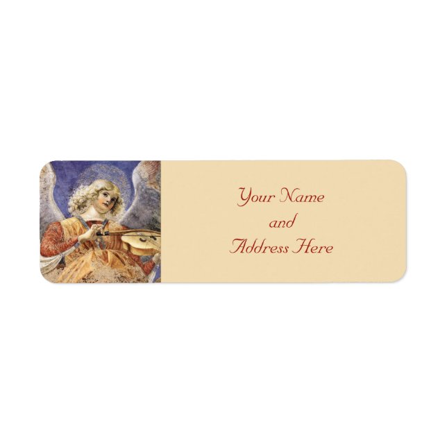 Angel Christmas Return Address Labels (Front)