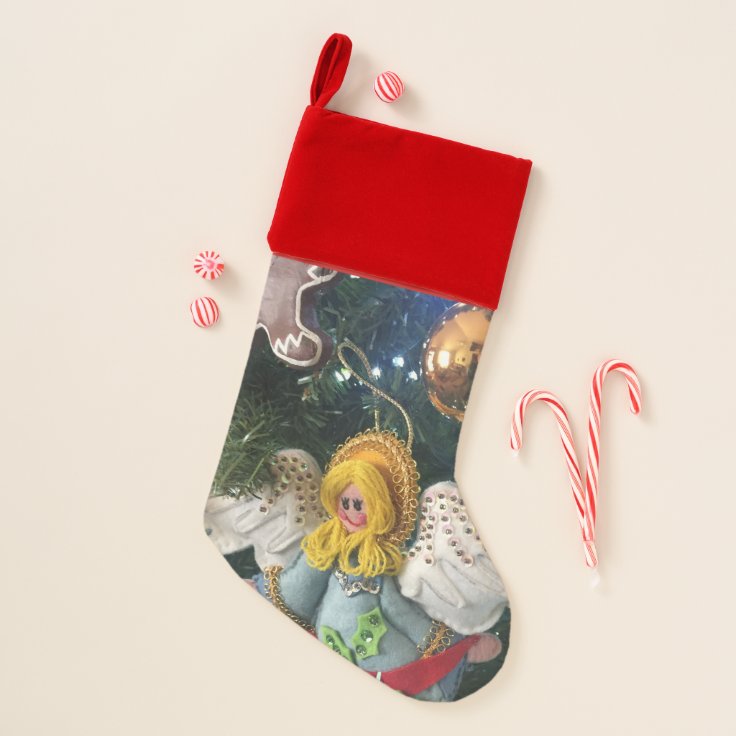 Angel Christmas Stocking Zazzle