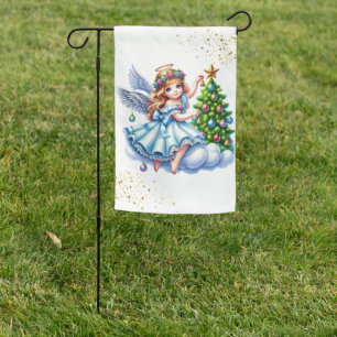 Angel Christmas Yard Flag