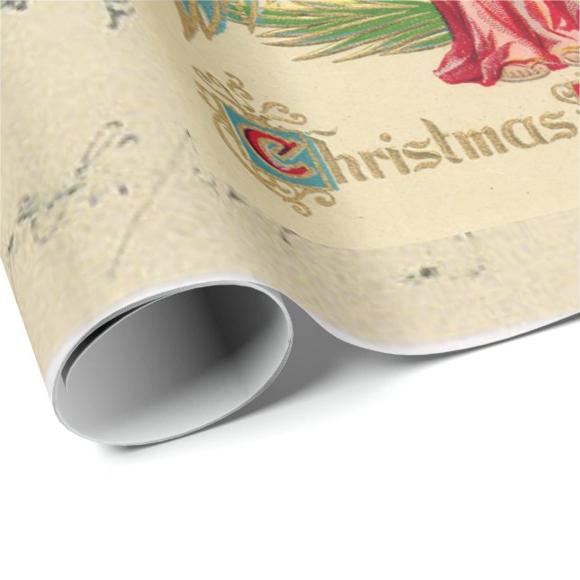 ANGEL COLLAGE CHRISTMAS Wrapping Paper (Roll Corner)