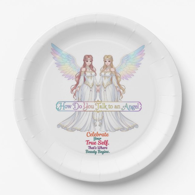 Angel Collection Paper Plates (Front)