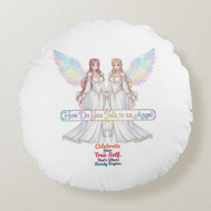 Angel Collection Round Pillow