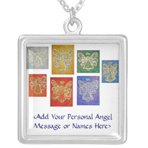 Angel Color Series Necklace Customized Names