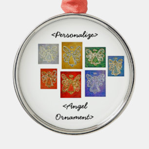 Angel Color Series Ornament Customized Greeting