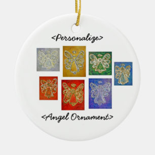Angel Color Series Ornament Customized Greeting