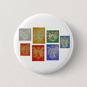 Angel Color Series Paintings Button