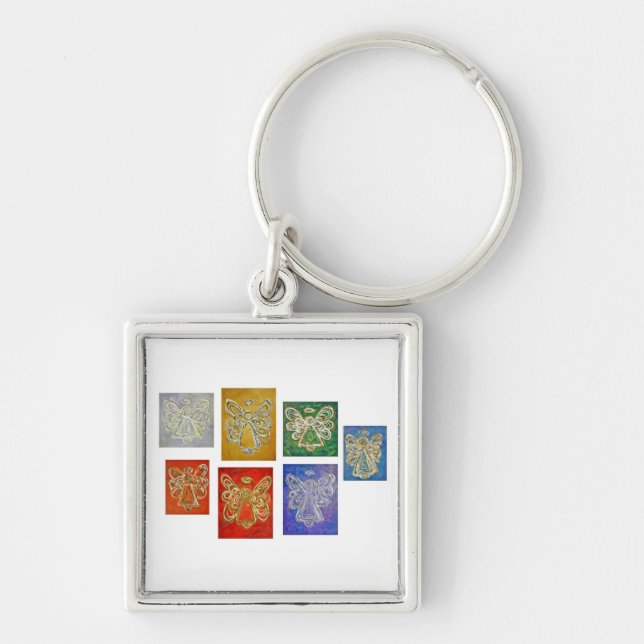 Angel Color Series Paintings Keychain (Front)