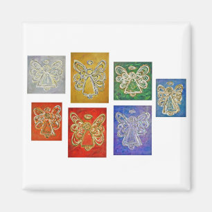 Angel Color Series Paintings Magnets