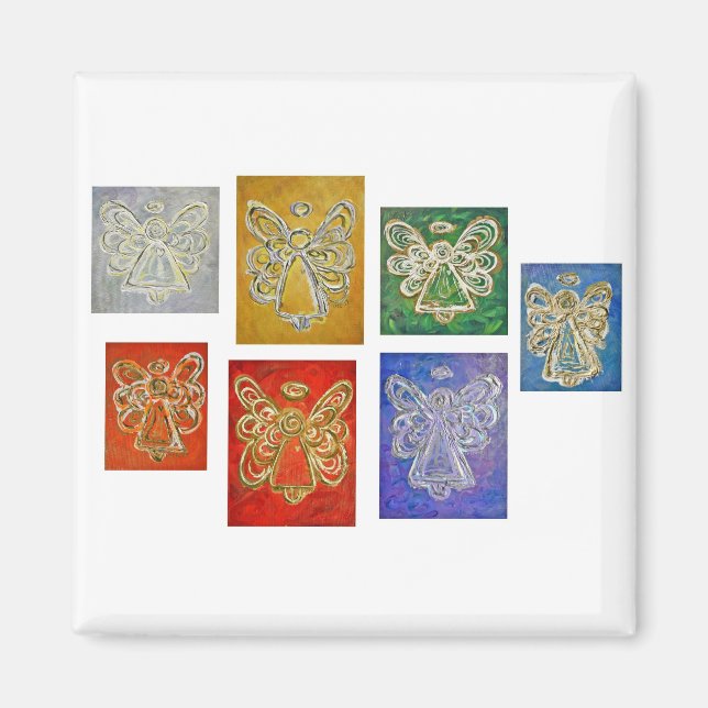 Angel Color Series Paintings Magnets (Front)