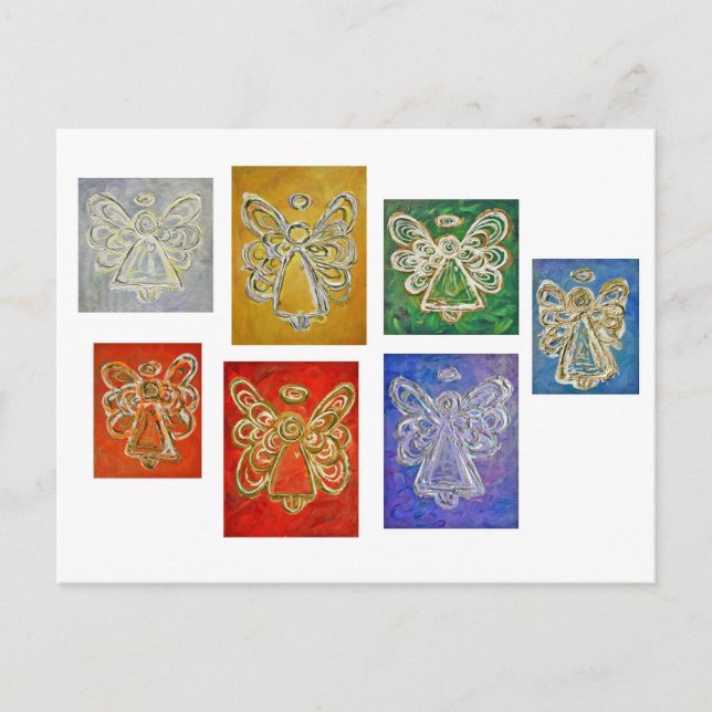 Angel Color Series Paintings Postcard (Front)