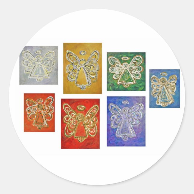 Angel Color Series Paintings Stickers (Front)