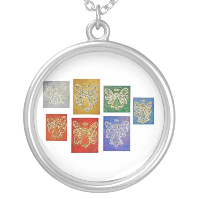 Angel Color Series Silver Necklace (Front)