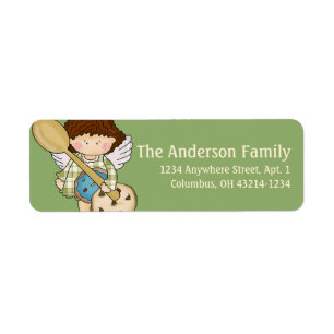 Angel Cookie Baker Return Address Label design2