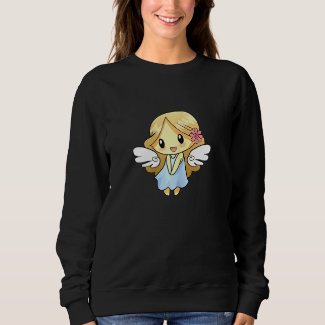 Angel Costume Catholic Bibles Cute Angels Graphic  Sweatshirt (Front)