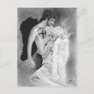 Angel couple Postcard