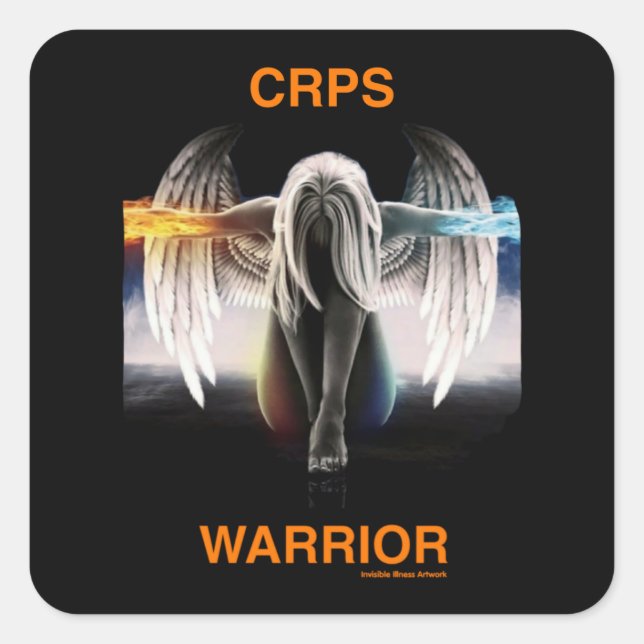 Angel...CRPS Square Sticker (Front)