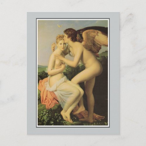 Angel Cupid and Psyche by Grard Postcard