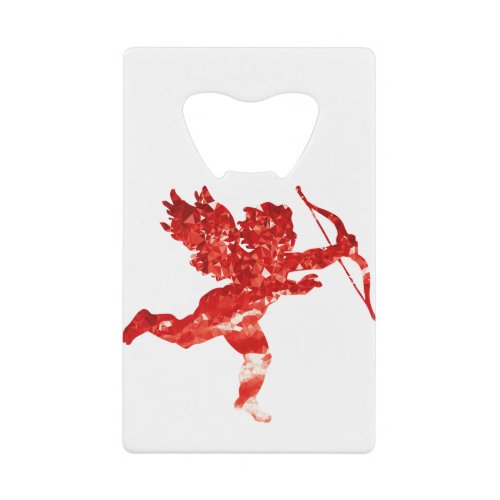 Angel Cupid Red Cherub Credit Card Bottle Opener