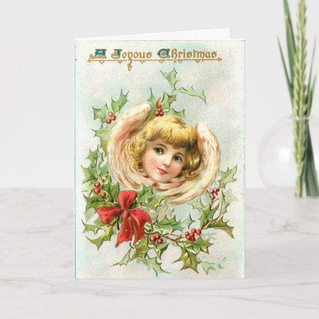 Angel Custom Christmas Greeting Card (Front)