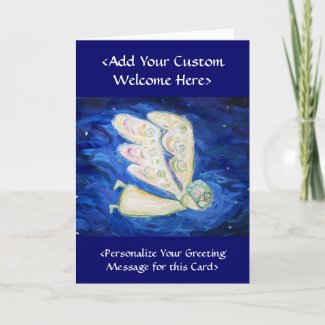 Angel Custom Holiday Note or Greeting Card