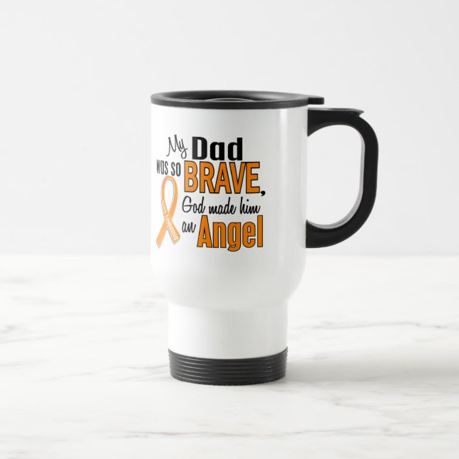 Angel Dad Leukemia Travel Mug (Right)