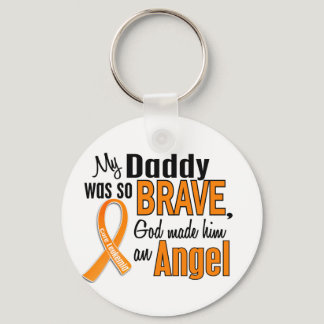 Angel Daddy Leukemia Keychain