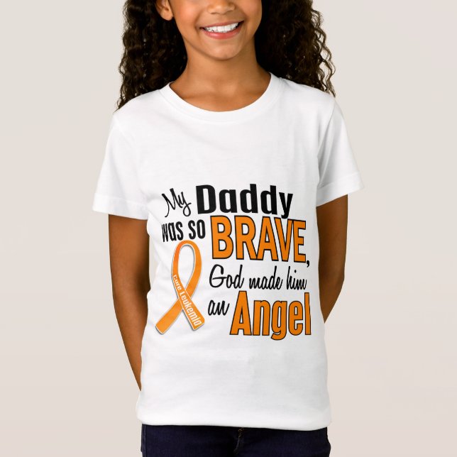 Angel Daddy Leukemia T-Shirt (Front)