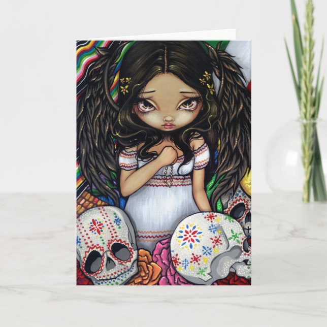 "Angel de los Muertos" Greeting Card (Front)