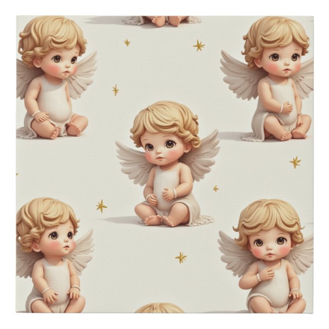 angel decor faux canvas print (Front)