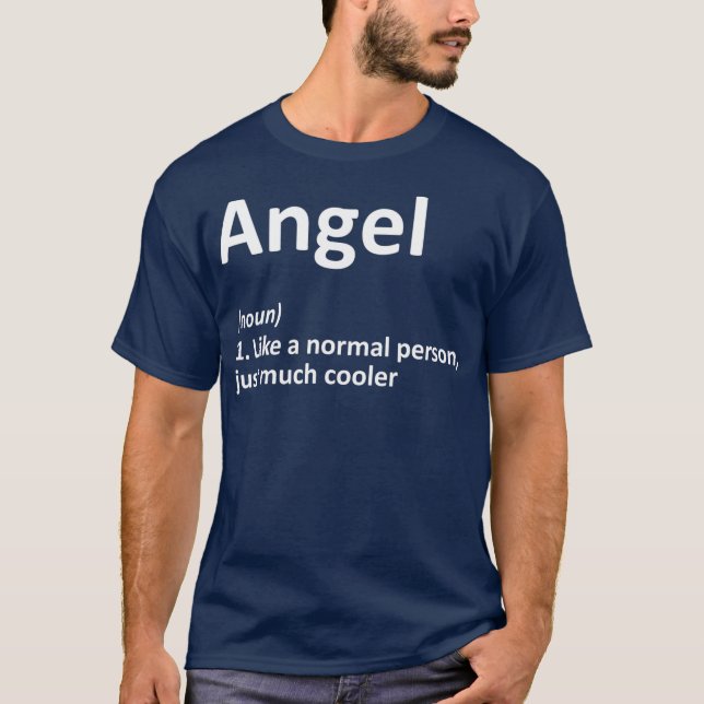 ANGEL Definition Personalized Name Funny Gift T-Shirt (Front)