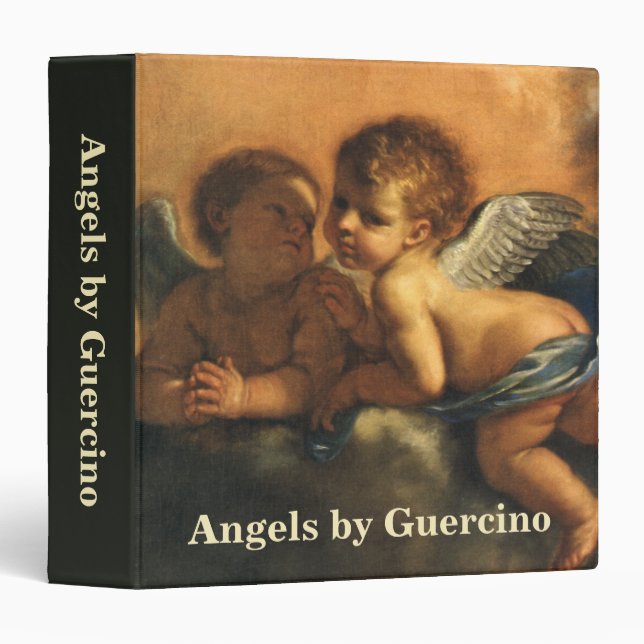 Angel detail, Patron Saints of Modena by Guercino 3 Ring Binder (Front/Spine)