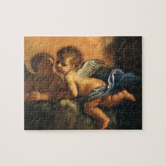 Angel detail, Patron Saints of Modena by Guercino Jigsaw Puzzle (Horizontal)