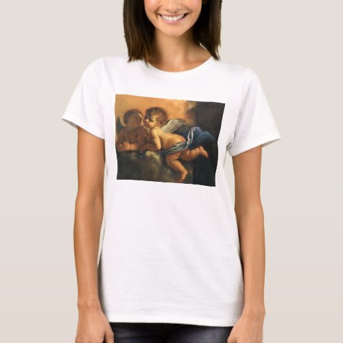 Angel detail Patron Saints of Modena by Guercino T_Shirt