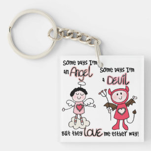 Angel Devil Keychain