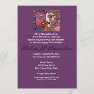Angel & Devil Lovers Wedding Invitation