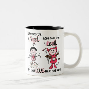 Angel Devil Two-Tone Coffee Mug