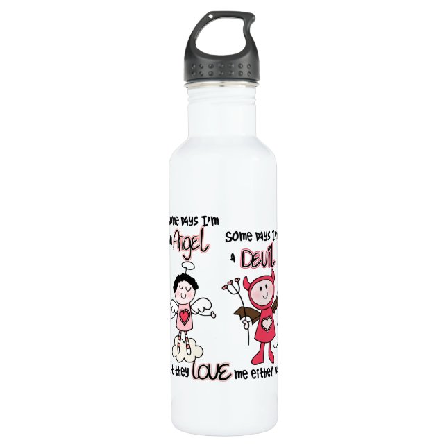 Angel Devil Water Bottle (Front)