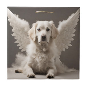 Angel Dog  Ceramic Tile