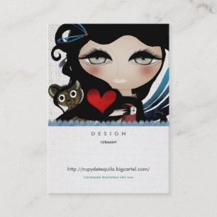 Angel doll sweet fairytale woman Business Cards