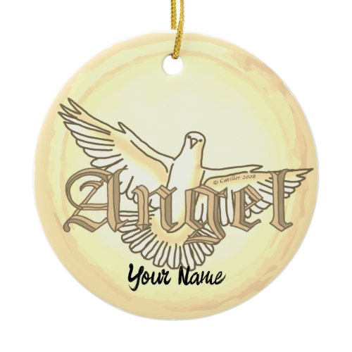 angel dove ornament
