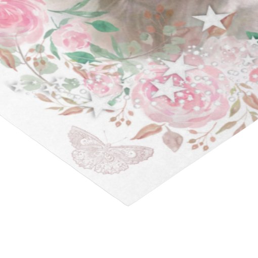 Angel Doves Butterflies Roses Bohemian Decoupage Tissue Paper Zazzle