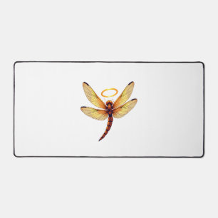 Angel Dragonfly Desk Mat