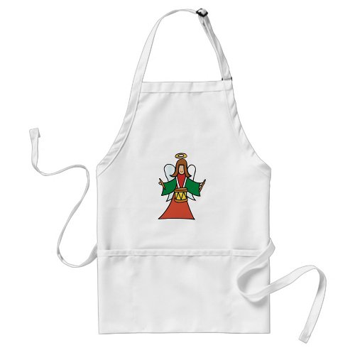 Angel Drummer Adult Apron